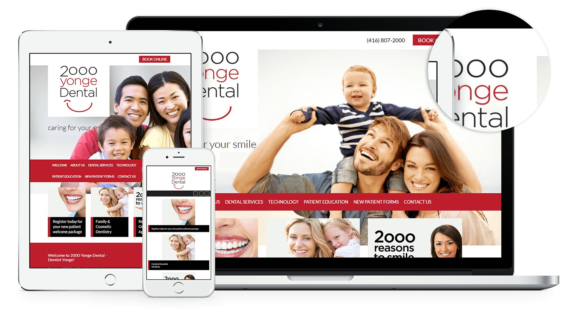 New Website for 2000 Yonge Dental in Toronto. They work hard to create the ultimate stress-free and comfortable dental experience.