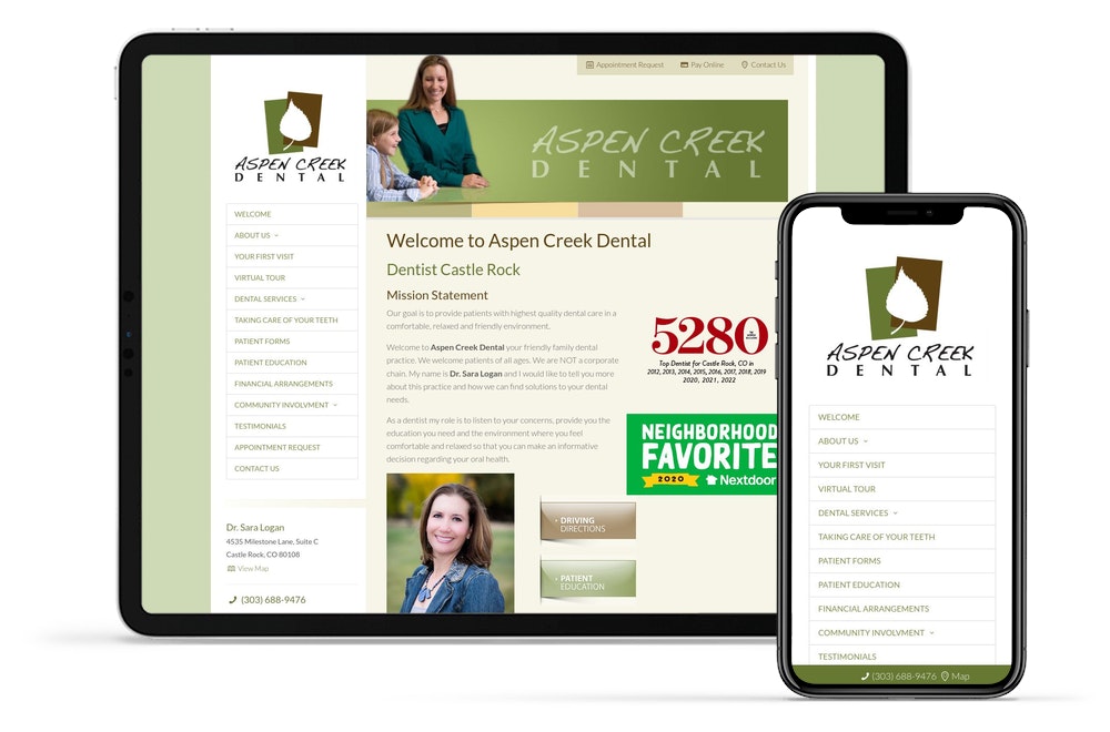 MarketDental is pleased to announce the launch of a redesigned website with a fresh look, a smart feel, and user-friendly features for aspencreekdental.us.