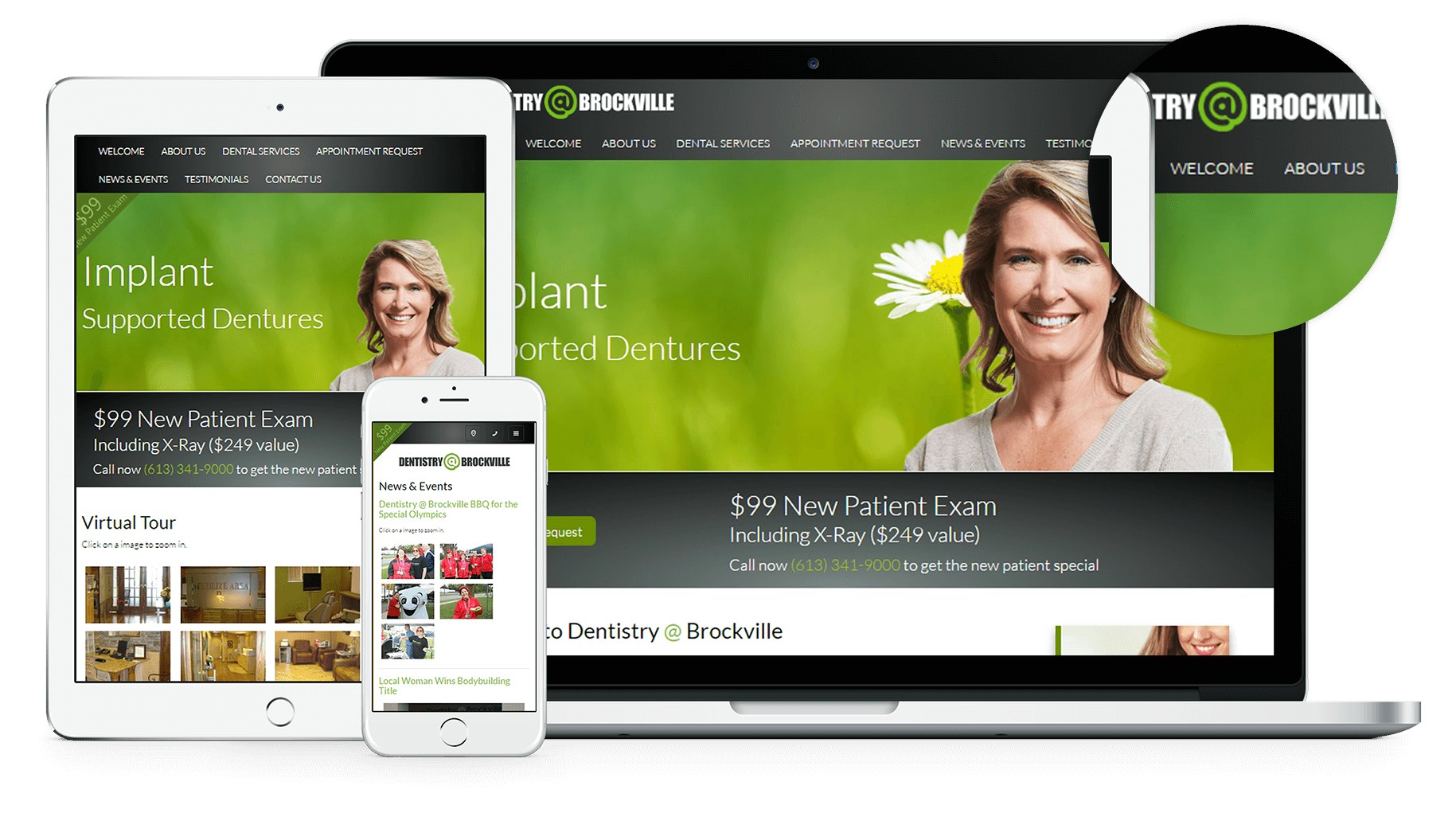 We are pleased to announce the launch of a new website for Dentistry at Brockville. Dentistry @ Brockville is a convenient family friendly dentist clinic