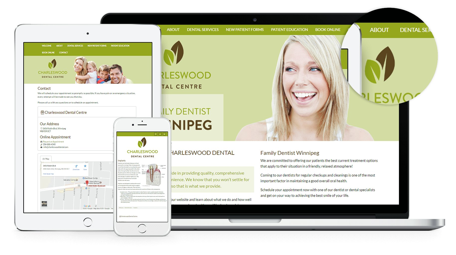 New Website for Charleswood Dental in Winnipeg. Everyday Charleswood Dental Centre gets closer to that goal. Offering a wide range of dental services