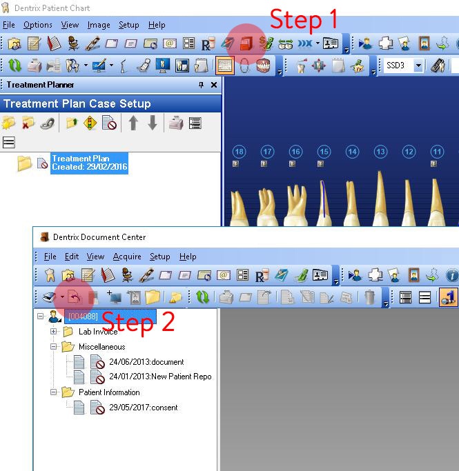 Two simple steps to import our Paperless Forms directly into Dentrix without having to type a thing. From Dentrix Appointment Book