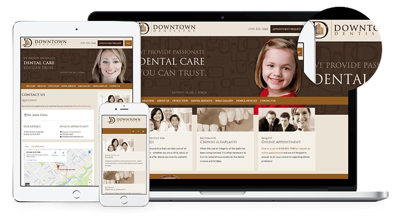 We are pleased to announce the launch of a new website for Downtown Dentistry. This is a complete dental website with information on all the services