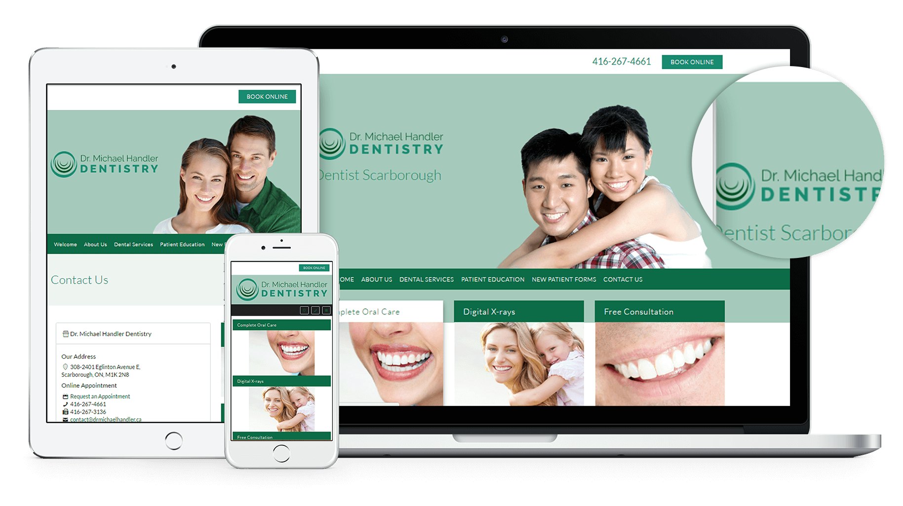 New Website for Dr Michael Handler Dentistry. Dr. Michael Handler & Dr. Barry Hanser are known for using a unique approach in treating each patient