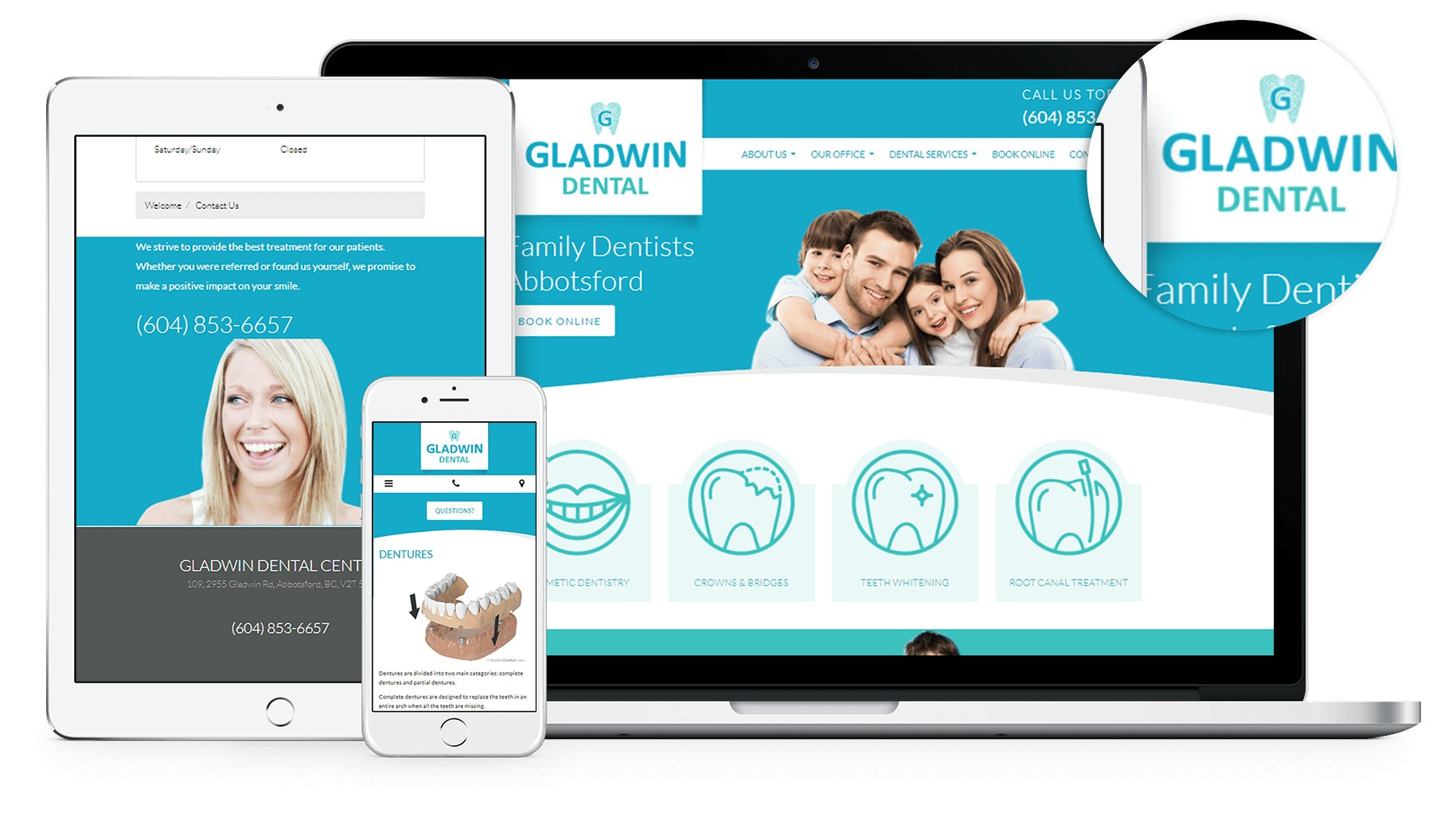 We are pleased to announce the brand new website for Abbotsford's Dental home, Gladwin Dental!