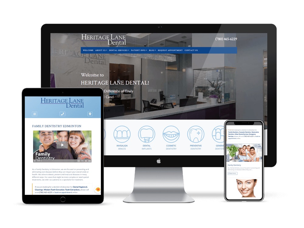 We are excited to show you our latest website we built for Heritage Lane Dental