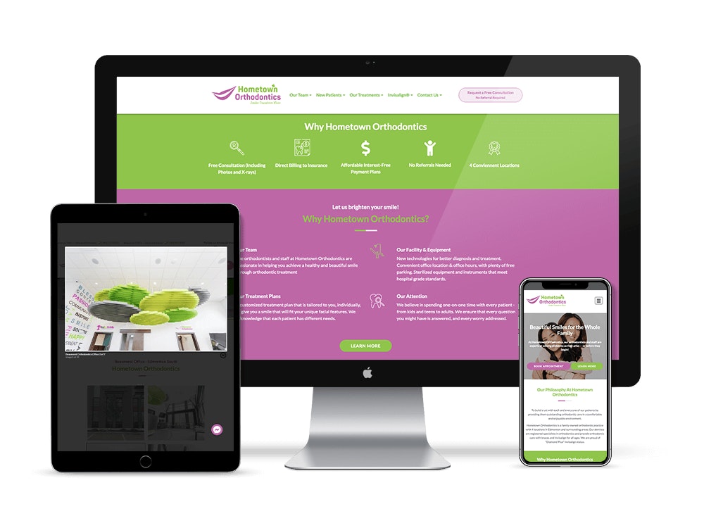 We are delighted to announce Hometown Orthodontics' new website is launched! With a mission to make the brand new website faster, easier to navigate