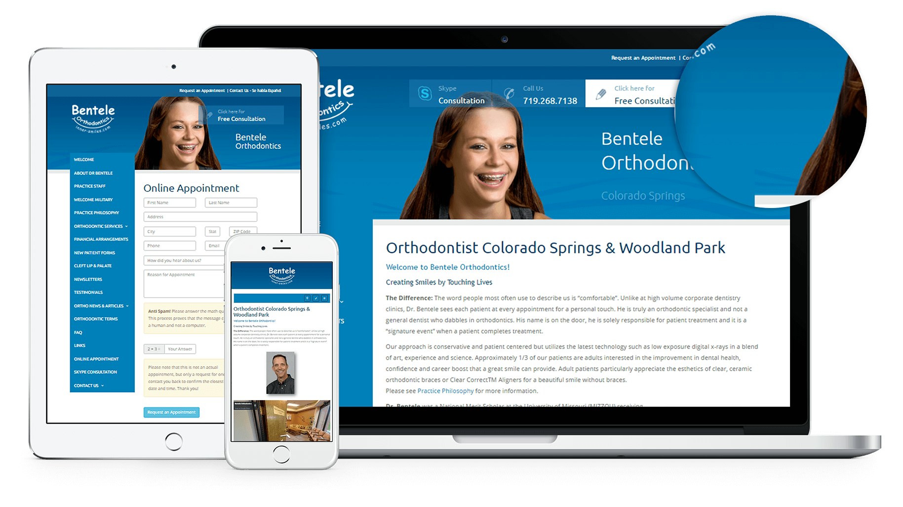 New Website for Inner Smiles. The word people most often use to describe us is “comfortable”. Unlike at high volume corporate dentistry clinics, Dr. Bentele