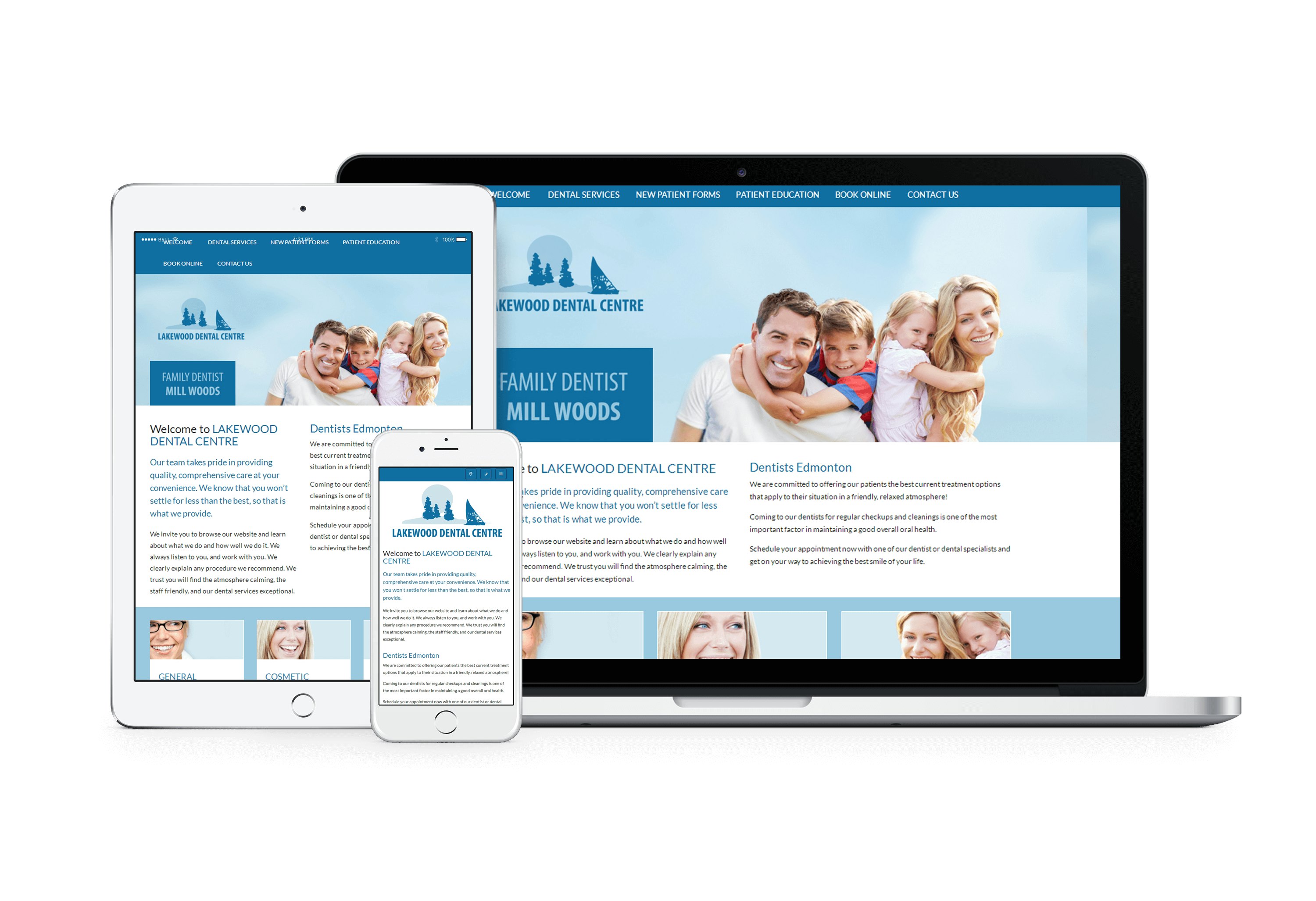 We are pleased to announce the launch of a new website for Lakewood Dental Centre. The website also has new patient forms that can be downloaded