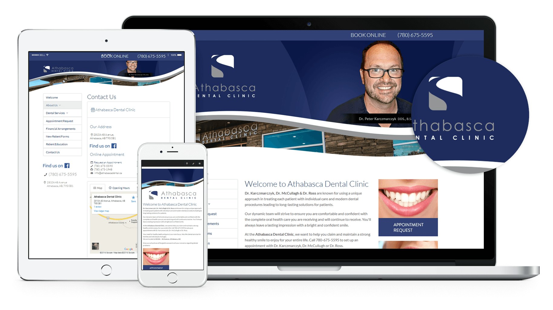 We are pleased to announce the launch of a new dental website for Athabasca Dental Clinic. The website is built to be easily navigated through