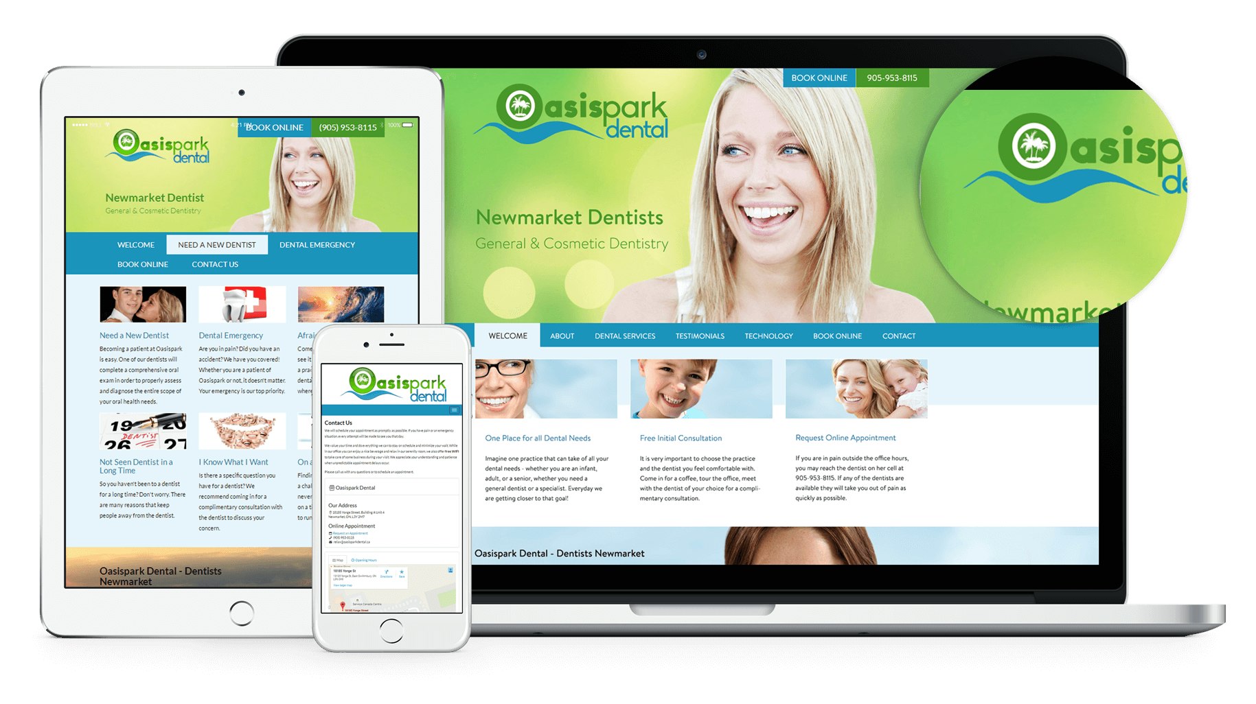 We are pleased to announce the launch of a new dental website for Oasispark Dental! The website is very user friendly and quite a few images to keep it