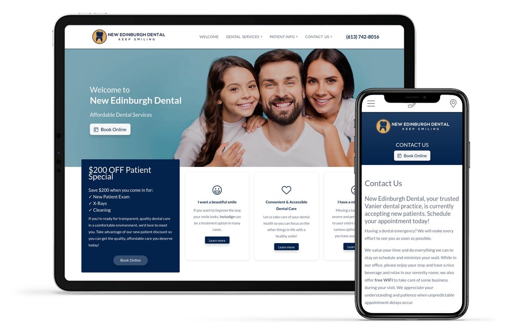 MarketDental Launches New Website for New Edinburgh Dental