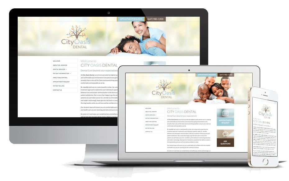 We are pleased to announce the launch of a new custom-built website for Dr. Jennifer Lai's CityOasis Dental Centre in downtown Toronto.