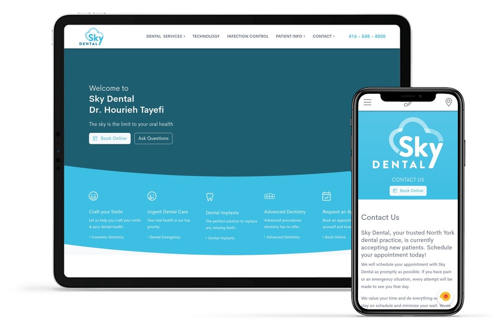 We are pleased to announce the launch of its new website, sky-dental.ca.