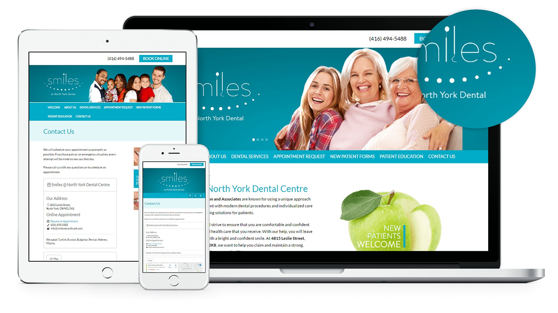 New Website for Smiles at North York. Dr. Ayla Goral Cintosun and Associates are known for using a unique approach to treating every patient.