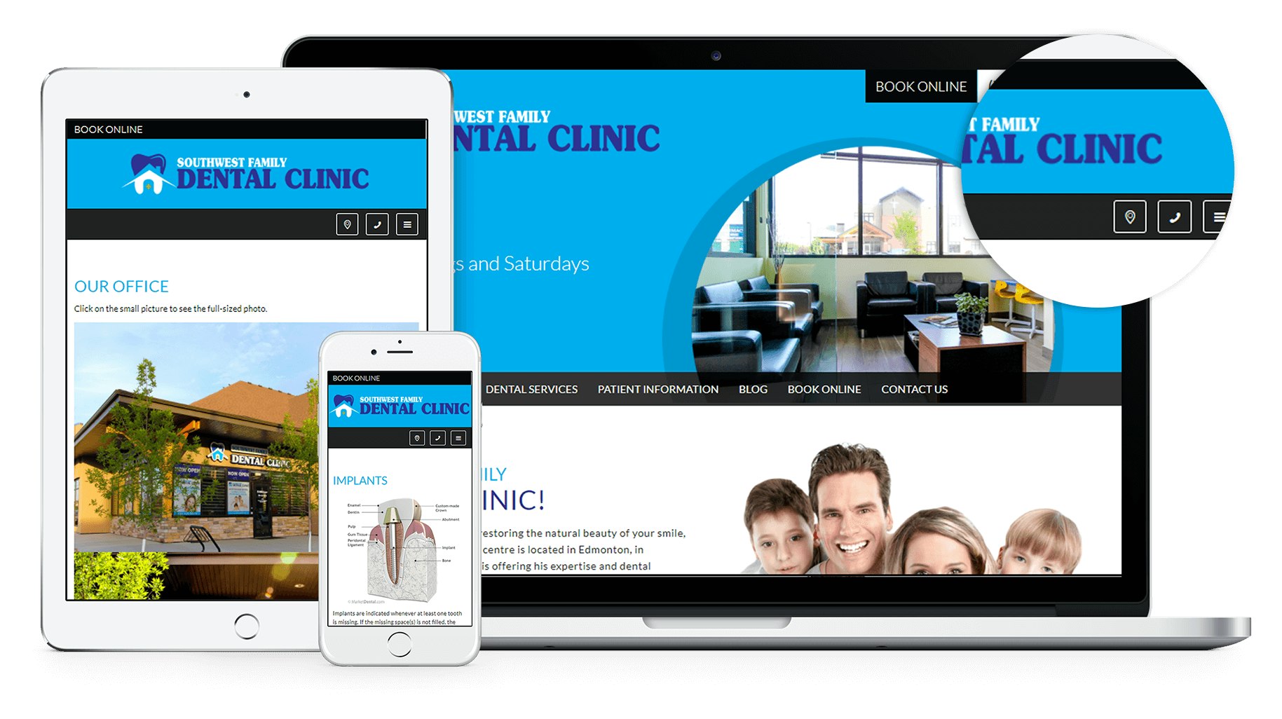 We have just launched a new website for our dental office client in Edmonton called Southwest Dental.