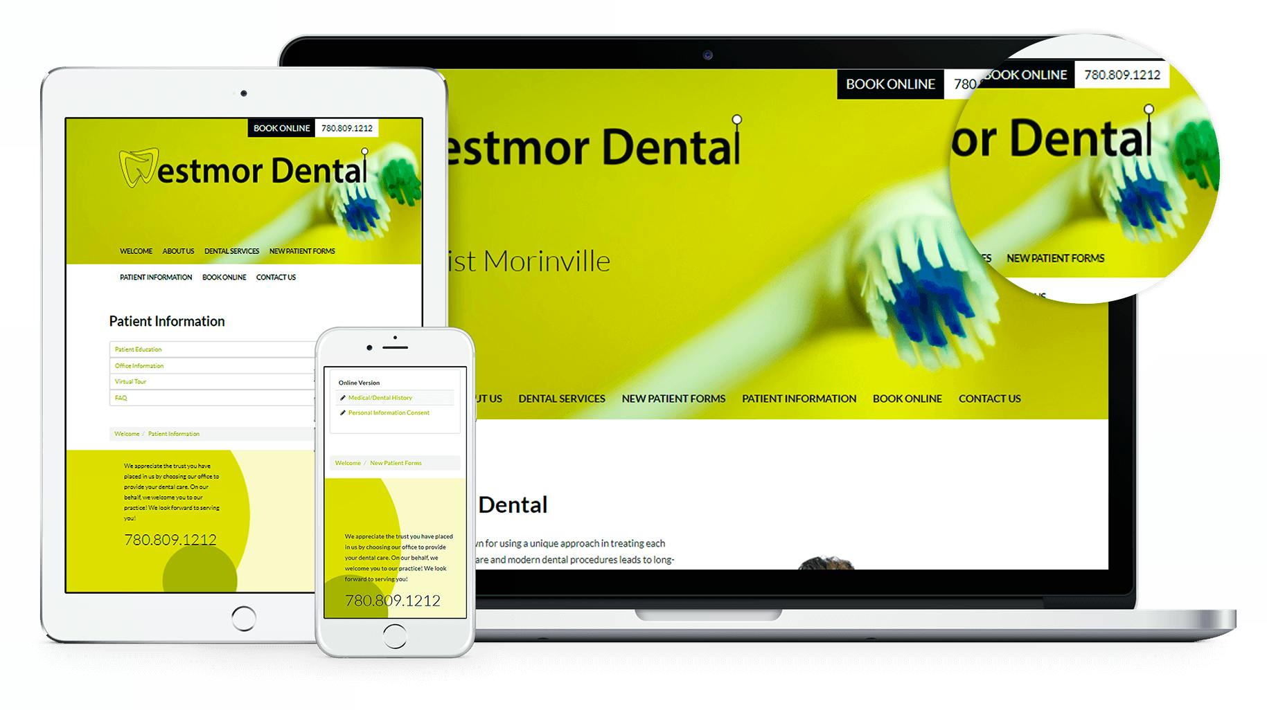 We have just launched a brand new dental website for our client in Morinville Alberta. The website comes with some very interesting features
